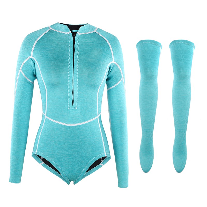 Adult Woman One Pieces Wet Type Keep Warm Snorkeling Diving