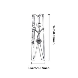 GRVICH 35MM Clear Mini Pegs, 40 PCS Small Crafting Pegs Plastics Mini Clear Pegs, Tiny Little Photo Clips,Transparent Plastic Clothes Pegs For Hanging Photos Card Paper Arts Crafts Pictures Decoration