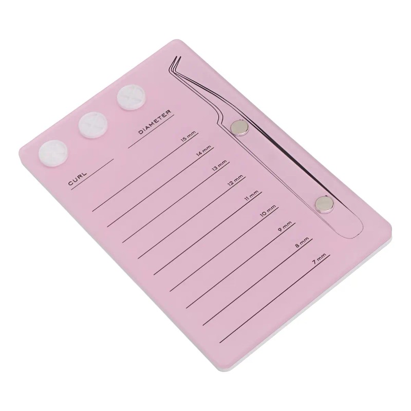 Paleta Acrílica Con Imán; Soporte Para Aplicación Pestañas
