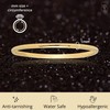 MAX + STONE Solid 14k Gold Wedding Band Ring for