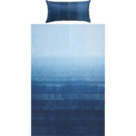 Erwin Müller Satin Bed Linen, dark blue, 135x200 cm (40x80 cm)
