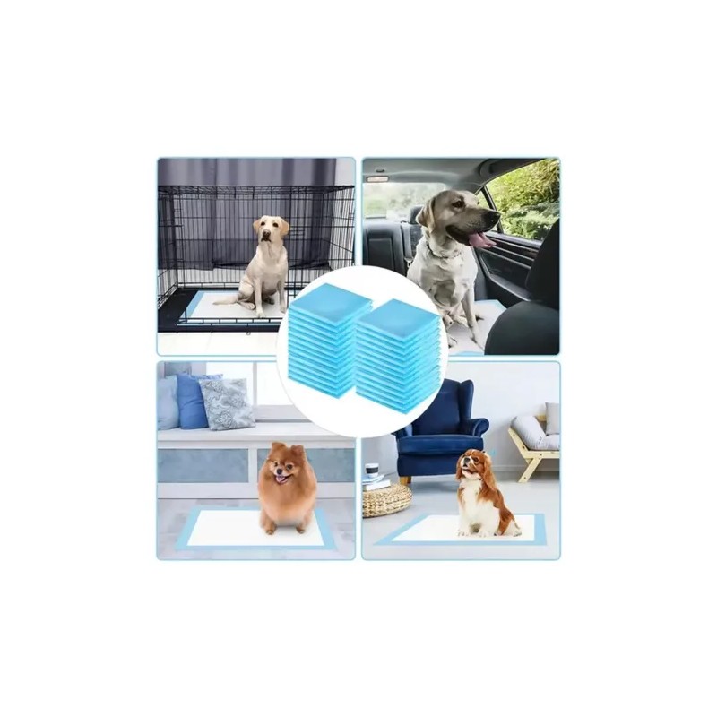 100 Pañales Tapete Entrenador Para Perro Almohadillas 33x45