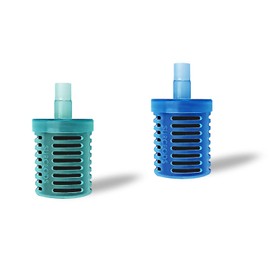 Slirceods Universal Activated Carbon Water Bottle Filter Replacement-Portable Bottle Filter Suits Any Sports Water Mugs for Camping, Hiking and Trave(Randomly ship one in blue or green)1PCS