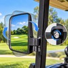Golf Cart Side Mirrors for Rear Viewing – Adjustable Glass