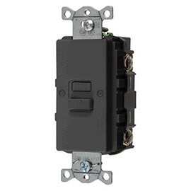 Bryant Electric GFBFST20BK 20 Amp 125V Commercial/Residential Self Test Faceless GFCI Receptacle, Black