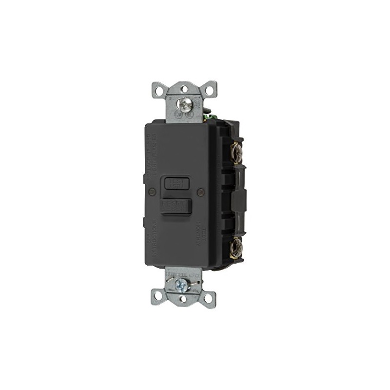 Bryant Electric GFBFST20BK 20 Amp 125V Commercial/Residential Self Test Faceless