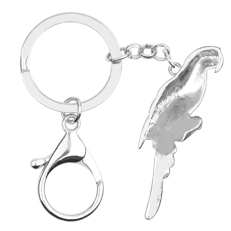 DOWAY Cute Macaw Parrot Keyring Car Accessories Key Charms Purse