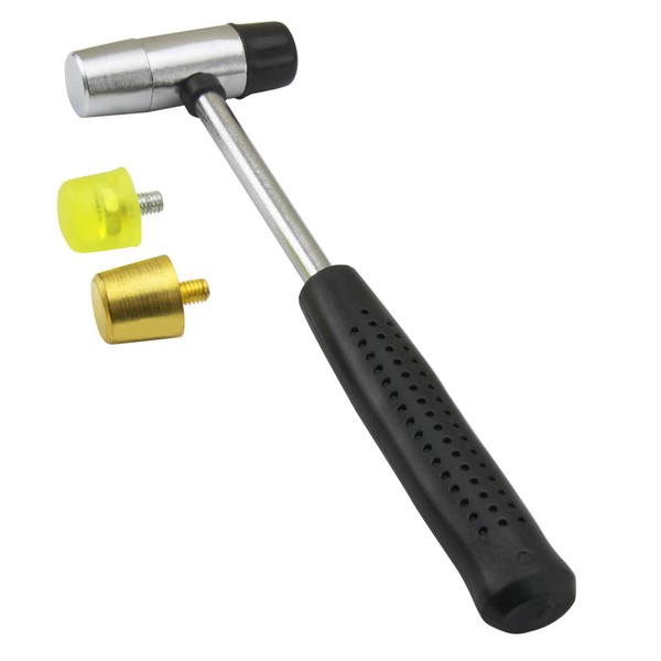 CCOP 9921504 USA Gunsmith Hammer with Brass Steel Nylon Rubber Heads Tools