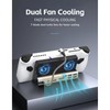 10 in 1 Docking Station with Dual Cooling Fan, 4K