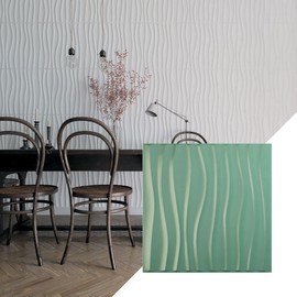 Ekena Millwork 19 5/8"W x 19 5/8"H Shoreline EnduraWall Decorative 3D Wall Panel, Sea Mist (Covers 2.67 Sq. Ft.