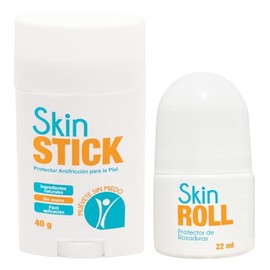 Skin Roll - Protector de Rozaduras para todo el Cuerpo 62g (2.2oz) - Antirozaduras para Piernas, Muslos, Entrepierna, Pezones, Pies, y fricción general - Body Anti Chafe 100% Natural