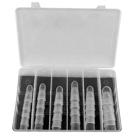 Brace On 30 Piece STAX Finger Splint Kits, Hand Injury Support for Mallet Finger and Nail Bed Fingertip Injuries, Durable ABS Splinting, 8 Assorted Size Options, Flesh Color, Finger Cots, Finger Brace