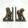 Lukitas Angel Book Ends, Heavy Duty Decorative Bookends, Nonskid Book