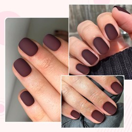 Lifextol 120PC Red Square Press on Nails Short Red Fake Nails Press ons Acrylic Nails Press on Nail for Women, 12 Size Matte Stick on Nail Petite Press on False Nail Tips Pack&5PC Sticky Tab