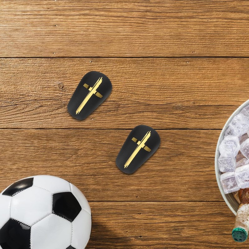 2 Pares Mini Espinilleras de Fútbol PU para Adultos y