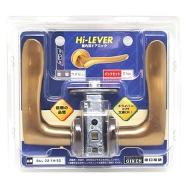 Kawaguchi Giken DAL-32-1M-SG Lever Handle High Lever Lock, Blister Pack, Satin Gold
