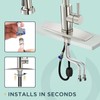 FORIOUS Kitchen Faucet with Pull Down Sprayer, Single Handle Pull