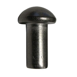 1/4" Dia. X 1/2" Length Stainless Solid Round Head Rivet, Plain Finish, (Pack of 1/2 lb - Approximately 40 Pieces)