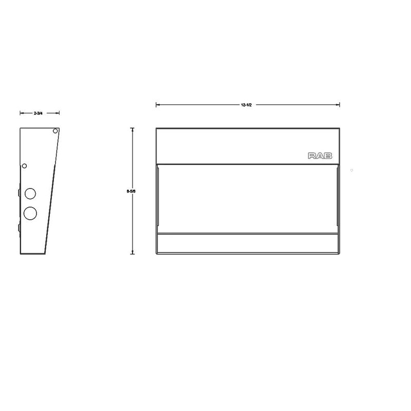RAB Lighting W17-90L/PCU Outdoor, Bronze