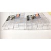 Essentials Set Of 2 Clear Makeup Organizer 16 compartments Each