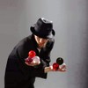 DSJUGGLING Solid Black Acrylic Ball for Contact Juggling 3.15 inches