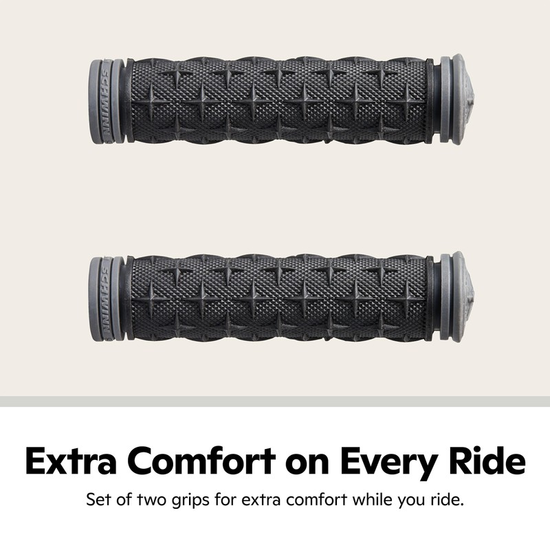 Schwinn Comfort Handlebar Grips, Set of 2, Compatible with Most