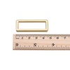 sourcing map Metal Rectangle Ring Buckles 39x12.5mm for Bags Belts