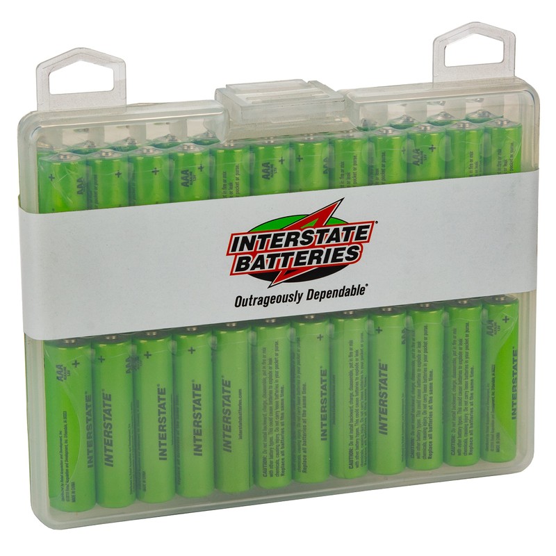 Interstate Batteries AAA Alkaline Battery (48 Pack) All-Purpose 1.5V High