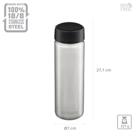 Klean Kanteen Wide Deckel Brushed Stainless 800 ml
