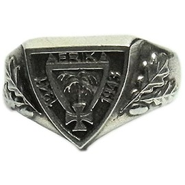 mk-art Militaria Ring DAK German-Africa Korps Rommel, Metal, No Gemstone