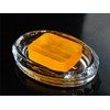 Glass Soap Dish for Bathroom Countertop, Shower, Kitchen Sink, Oval