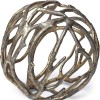 Homeroots Gold Metal Tree Branch Sculpture