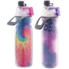 O2COOL Mist 'N Sip Misting Water Bottle 2-in-1 Mist And