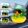 CoFuBcad Rubber Duck Car Dashboard St. Patrick's Day Decoration Cute