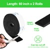Felt Strips with Adhesive Backing, 2 Felt Rolls 1x 60