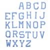 Blue Iron on Letters for Clothing,104 Pieces Iron on Patches