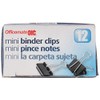 OIC(R) Binder Clips, Mini, 1/4in. Capacity, Box of 12