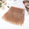 AWAYTR 1 Yard Beaded Fringe Trim - 6in Wide Glass