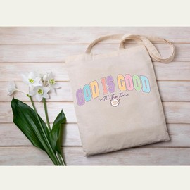 God Is Good DTF Transfer Sheet - Christian Pastel Faith Design - Size: 6" Toddler