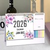 Desktop Calendar - Jan-Dec Desk Top Calendar 2026 | To-Do