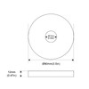 OFFO Shower Arm Flange 9.0cm in Outer Diameter Replacement Escutcheon