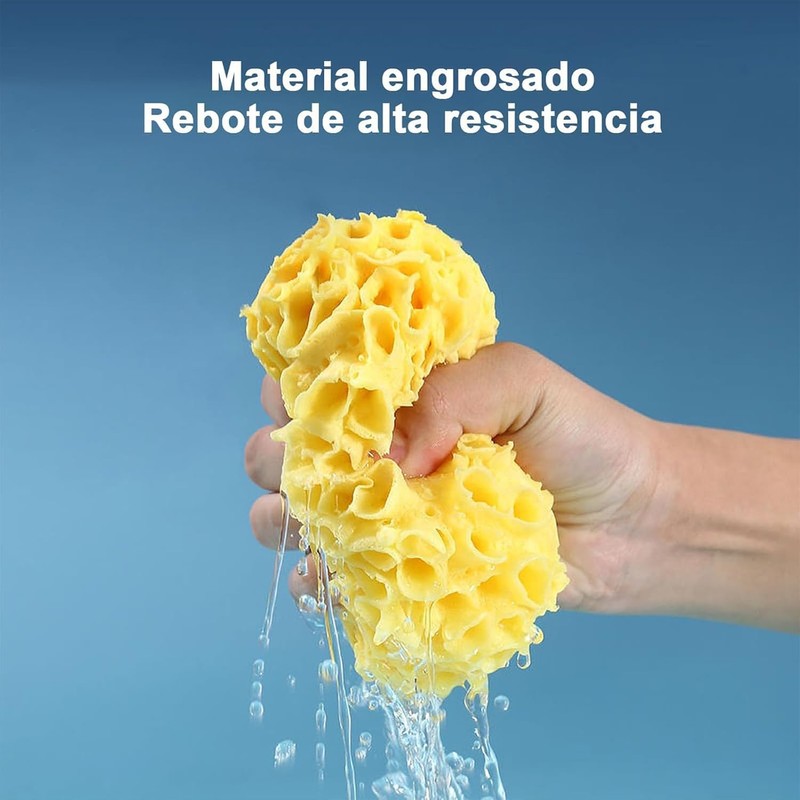 Esponjas de Baño Naturales Panal de Abeja QICHEN 3 Pcs