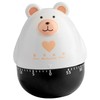 Thyonta Bear Clockwork Timer Cartoon Animal Kitchen Reminder Timer Suitable