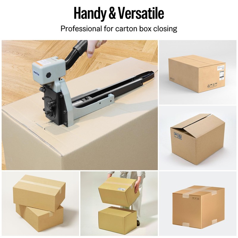 meite Box Stapler HB3518 Manual Carton Closer 16 Gauge Heavy