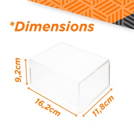 Friki Monkey Funko Pop Display Case Display Case Plexiglass Display Case Size 16.2 x 11.8 x 9.2 cm Display Case for Collections, Protect and Collect with this Funko Pop! (1)