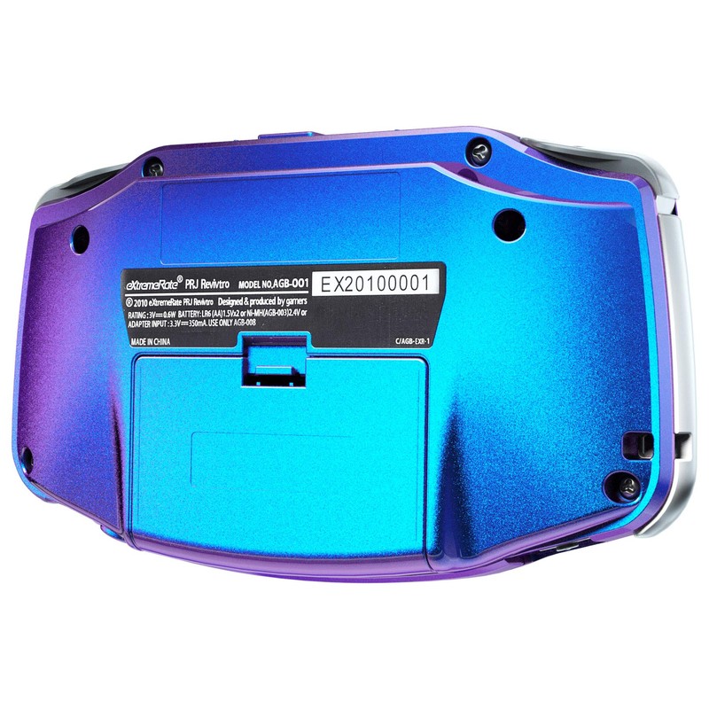 IPS Ready Upgraded eXtremeRate Chameleon Purple Blue Replacement Shell Full