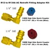 R12 to R134A AC Fitting Conversion Adapter Kit, R12 to