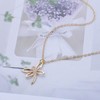 Cimenexe Bohemian Crystal Dragonfly Choker Necklace Gold Dragonfly Pendant Necklace