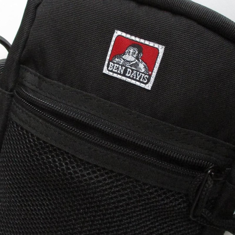 Ben Davis Vertical Mesh Mini Shoulder Bag, Men's, Women's, Black