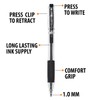 Inc. Inc. ClipClicks Retractable Ballpoint Pens - Bulk 1.0-mm Medium-Point